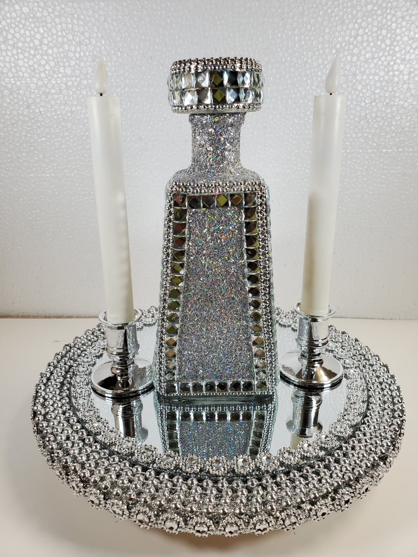 Dazzling Recycled Wine Bottles.