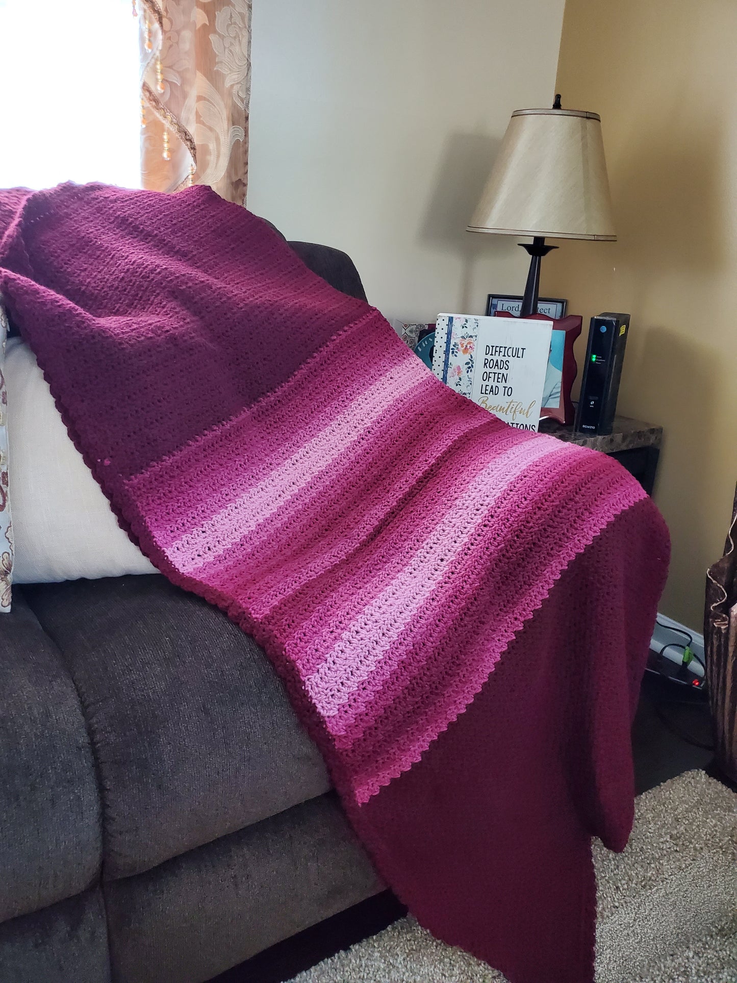 Variegated Crochet Blanket