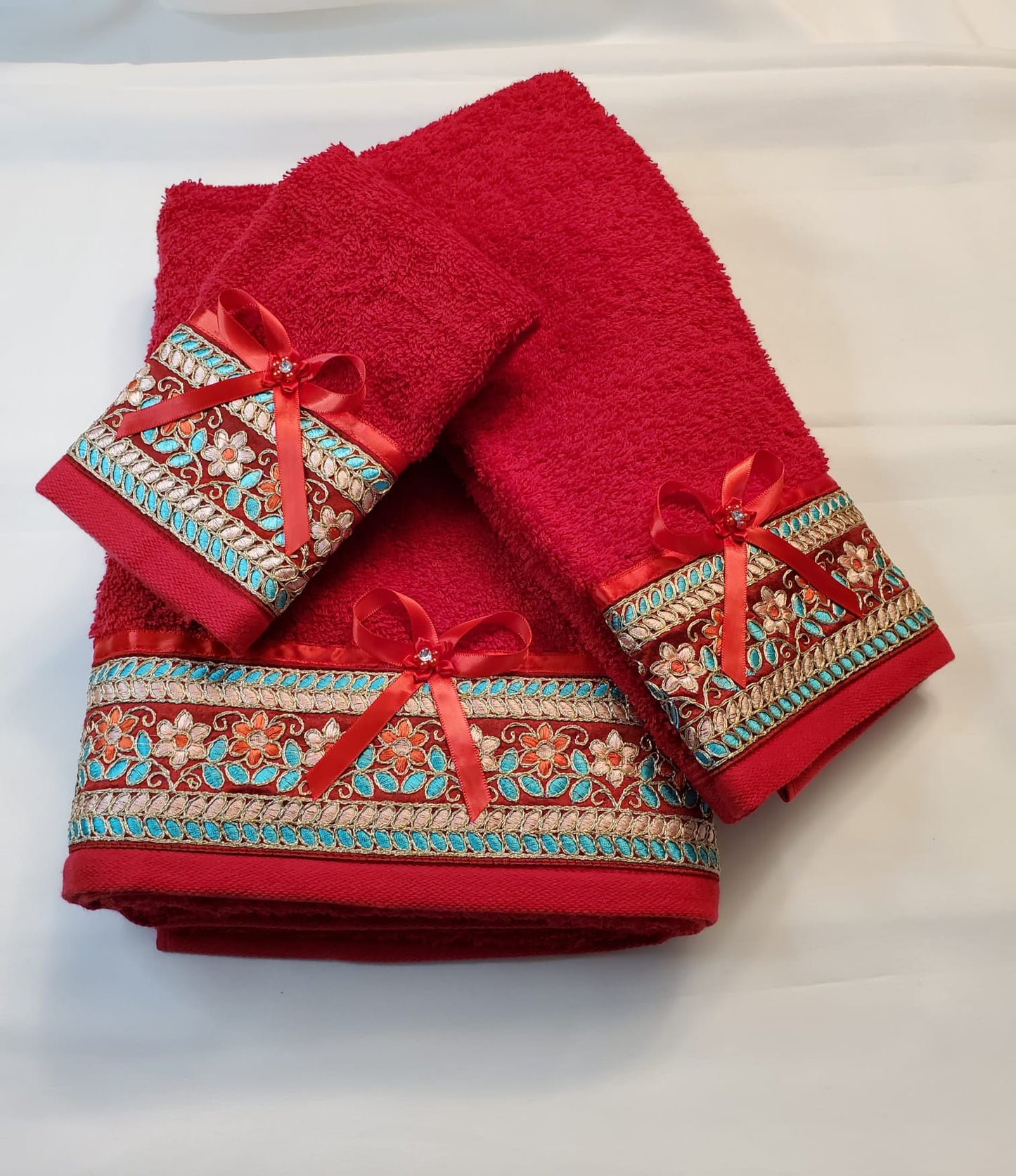 Avani Home Expression 3PC Decorative Bath Towel Set
