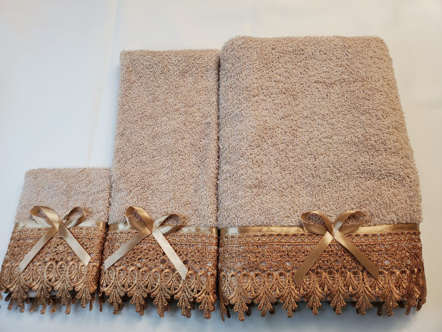 Carina Home Expression 3PC Decorative Bath Towel Set