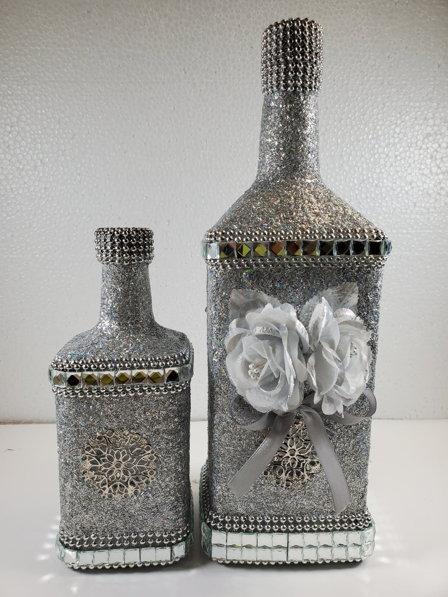 Dazzling Recycled Wine Bottles.
