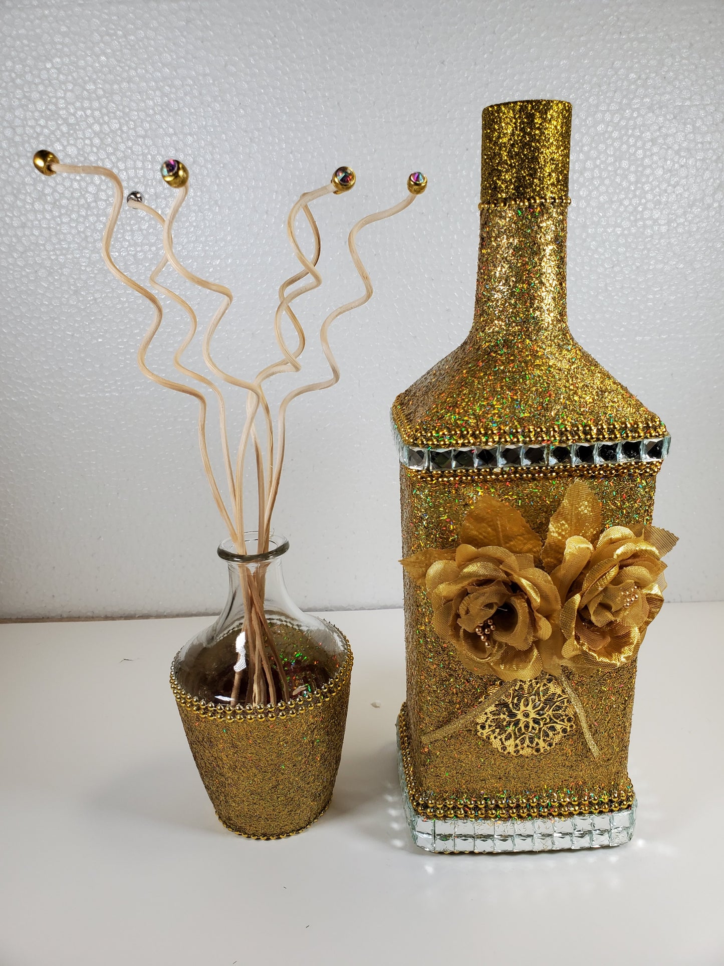 Dazzling Recycled Wine Bottles.