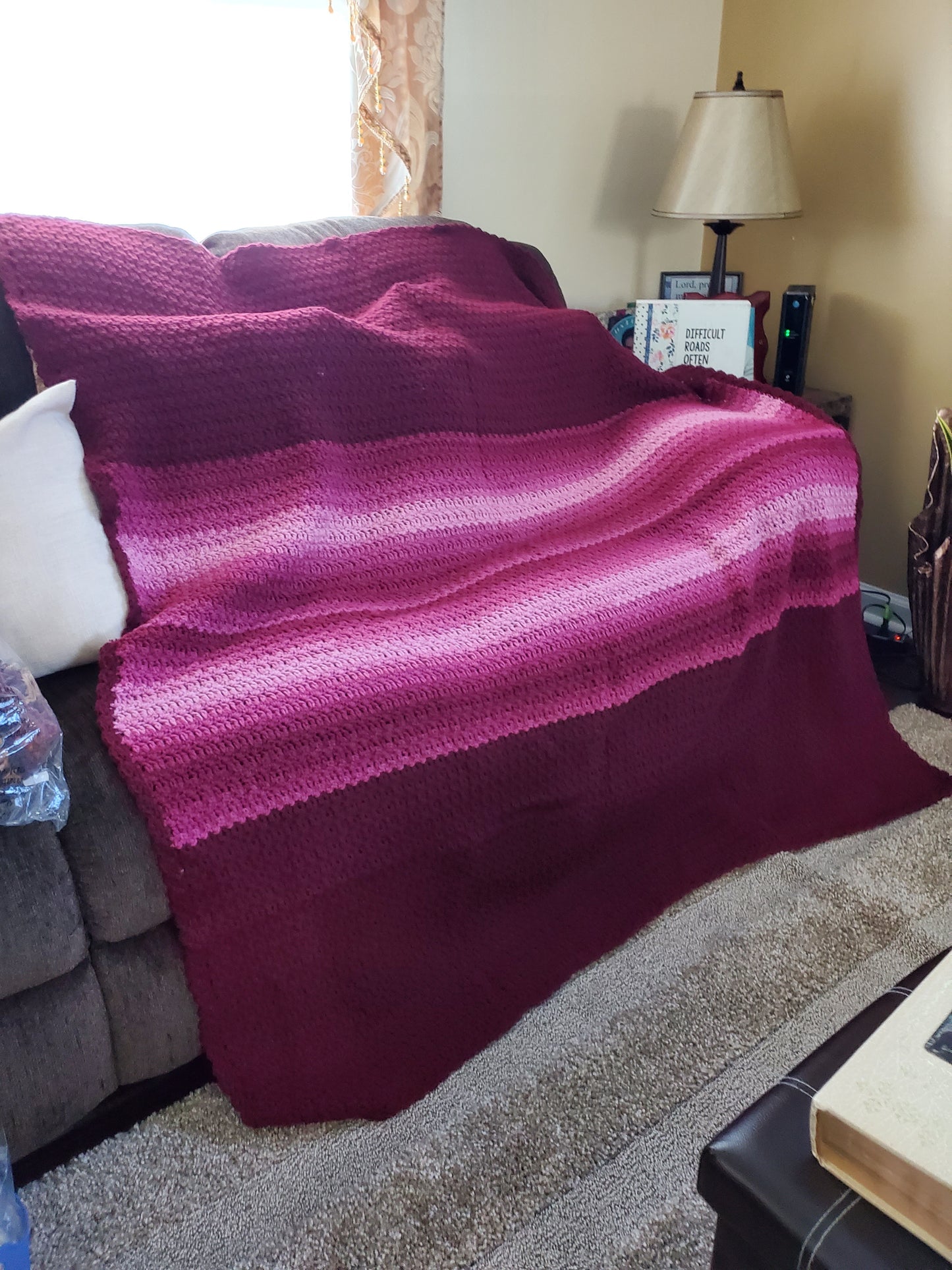 Variegated Crochet Blanket