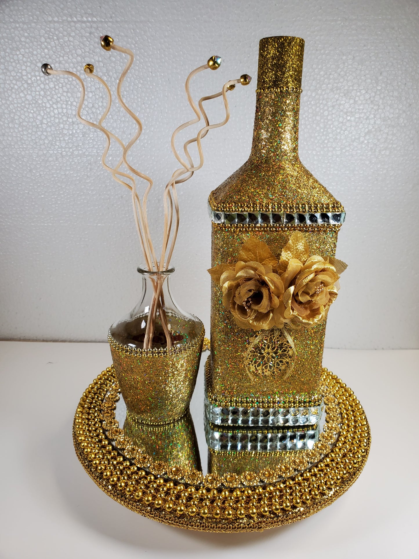 Dazzling Recycled Wine Bottles.